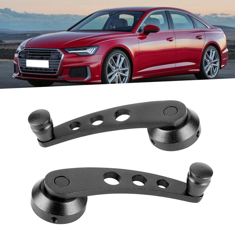 Senyar Window Crank Window Cranks  Universal Window Winder Glass Cranks Handle Door Aluminum Alloy Automotive Replacement Riser Handle Car Refitting (Black) - Image 5